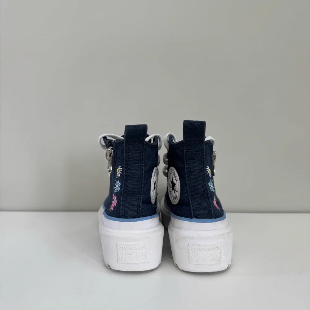Converse Chuck Taylor All Star Lugged Lift Platform Floral Embroidered Sneakers